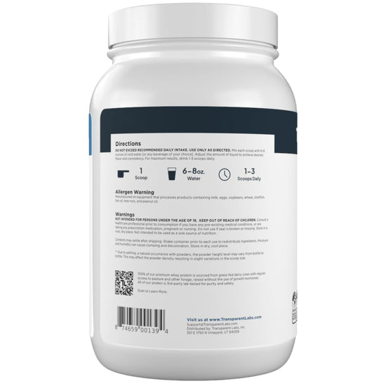 PROTEIN SUPPLEMENT POWDER — Grass-fed whey protein isolate, naturally flavored, gluten free