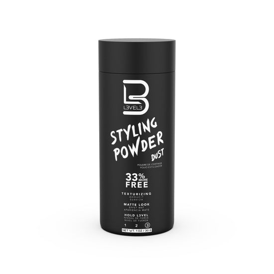 L3 Level 3 styling powder — natural look with no oily residue, 30 grams