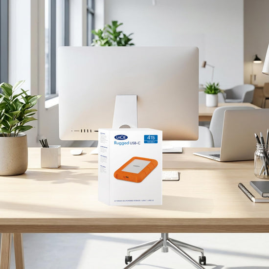 LaCie Rugged Mini external hard drive — portable design and durability