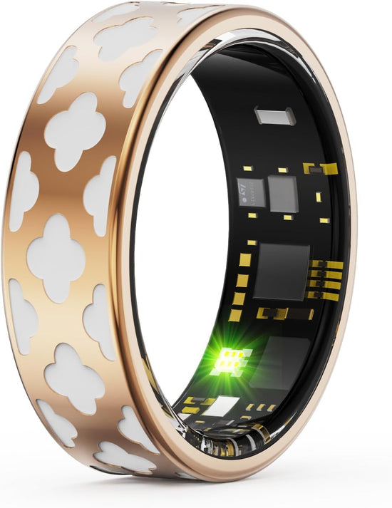 PJIVE Smart ring - Fitness tracker for women, size 12, gold color R10.