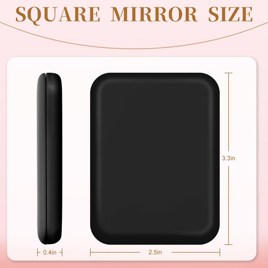 Kakuje compact mirror — 1X/3X magnification with LED and internal battery