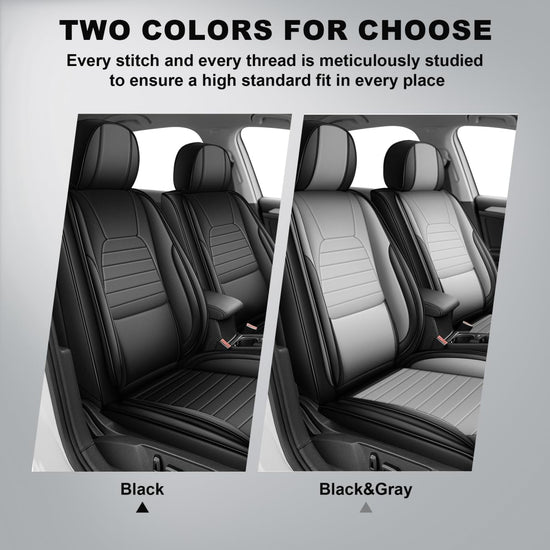 AOMSAZTO vehicle seat cover - leather full set for Mitsubishi Lancer 2012-2017 in black