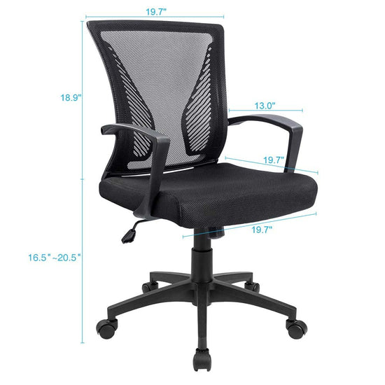 Furmax office chair — Ergonomic design with lumbar support and armrest