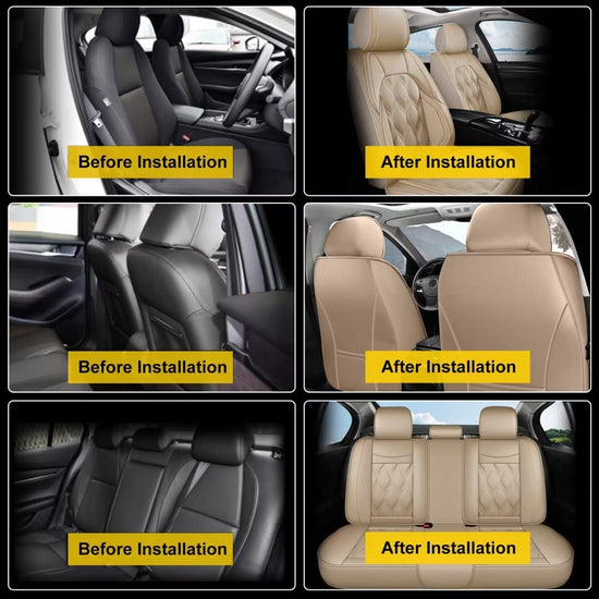 AOMSAZTO vehicle seat cover — Custom fit faux leather for Nissan Frontier 2009-2026