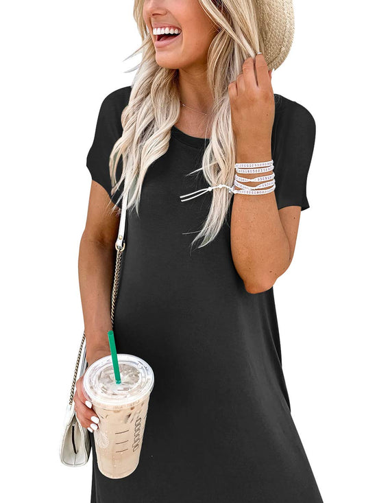 ANRABESS summer maxi dress — casual loose t-shirt style for vacation and travel
