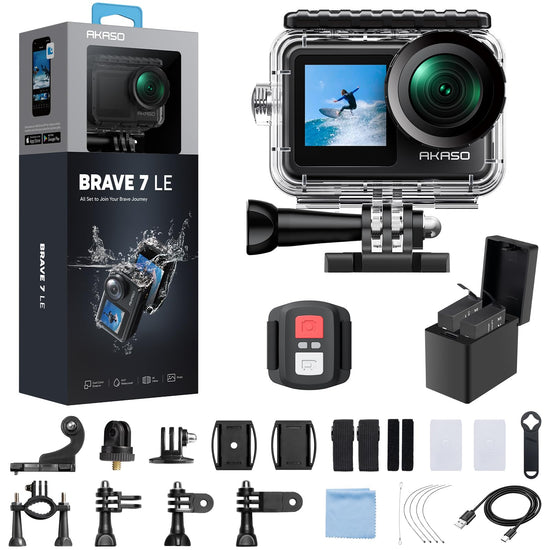 AKASO Brave 7 LE camcorder — 4K video with touch screen and underwater capability
