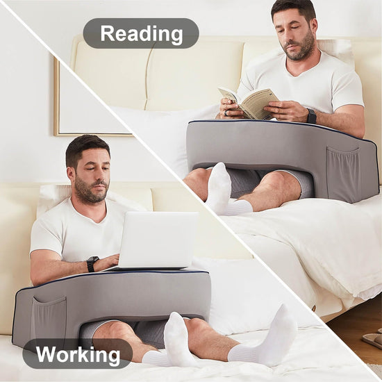 cooloo8 lap desk pillow with arm rest for gaming and reading