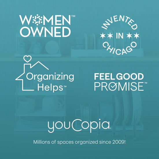 YouCopia storage rack — RollDown dispenser