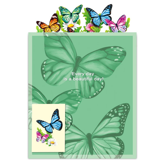 Airpark paper pop up flower card - Forever flower design with note and envelope