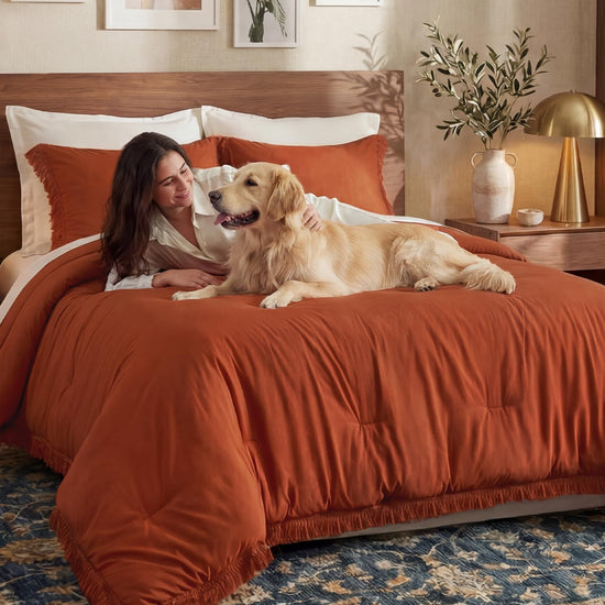 Andency bedding set — Boho tassel comforter for kids and teens