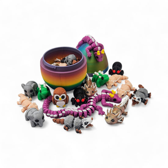 ZZ LIFE figurine — 3D printed articulating designs with mystery egg