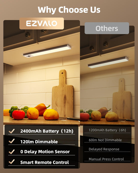 EZVALO under cabinet light fixture - 3 pack