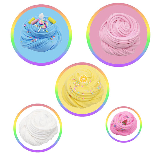 ZONEWAY cake butter slime kit — soft and non-sticky slime for party favors