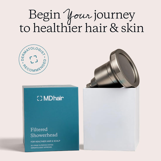 MDhair shower head — filtered for healthier hair and skin