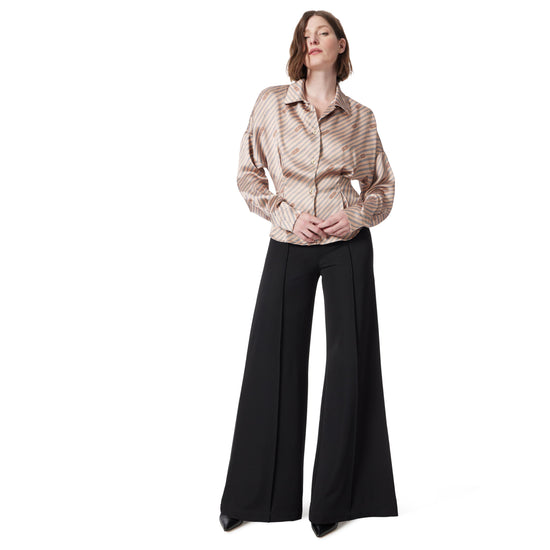 DEE OCLEPPO Women's high rise pull on pin tuck pants