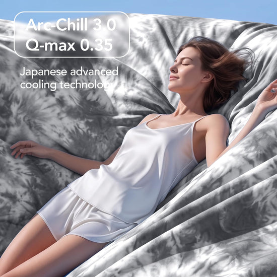 Topcee cooling blanket — Arc-Chill Q-Max>0.35 double sided for night sweats