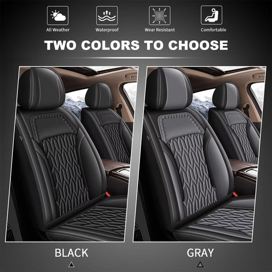 AOMSAZTO car seat cover - Custom fit for Audi Q7 2012-2026, waterproof faux leather
