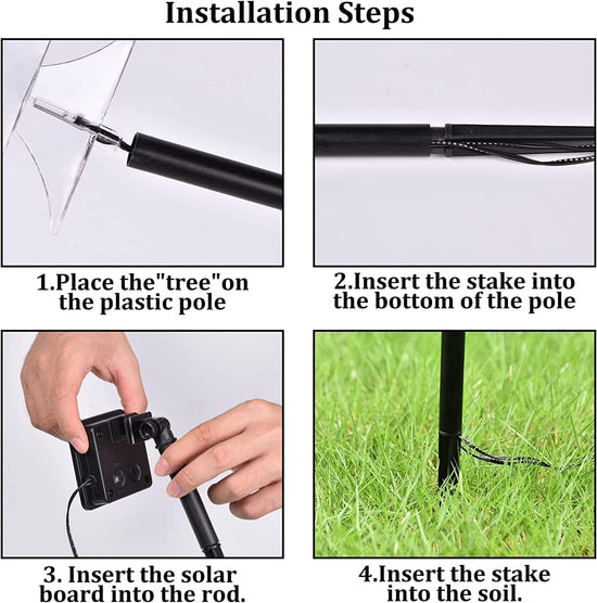Lighted outdoor display — Solar pathway lights for landscape decor