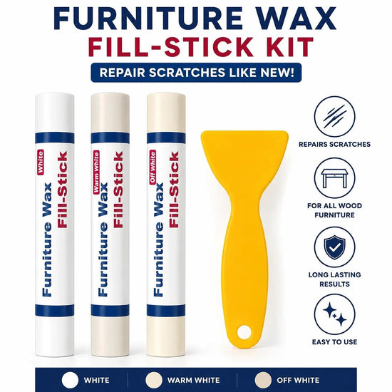 Kenbry wood furniture repair kit — includes filler for seamless repairsKenbry wood furniture repair kit — features easy-to-use filling solution