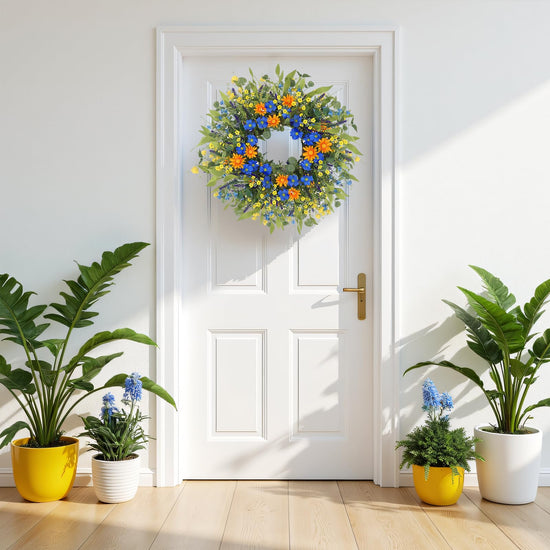 Wreath — spring and summer floral design