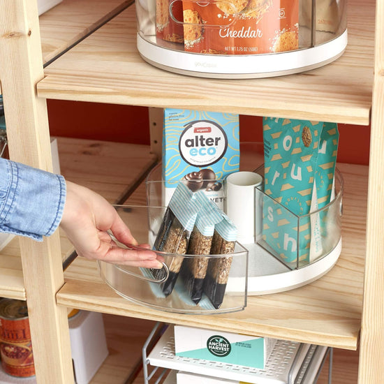 YouCopia rotating tray — space-saving design for easy access