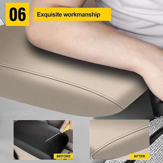 AOMSAZTO center console covers for Toyota Highlander in beige color