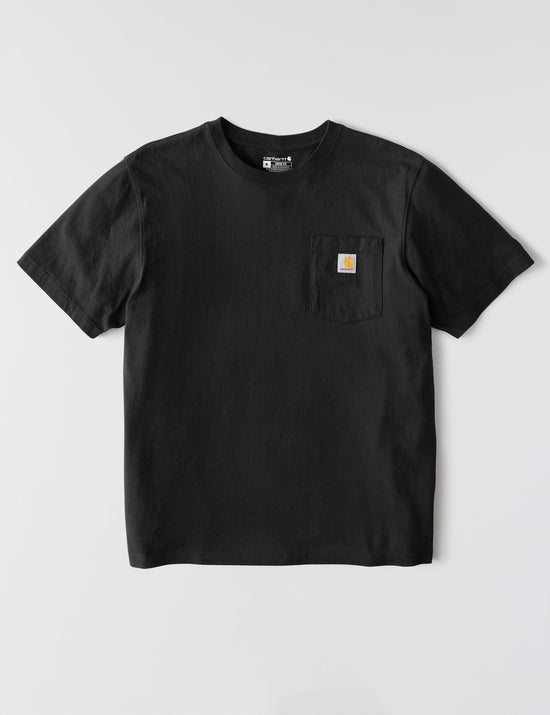 Shirt — Carhartt iconic K87 pocket in black, large