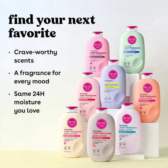 eos 24H moisture body lotion — travel size formula