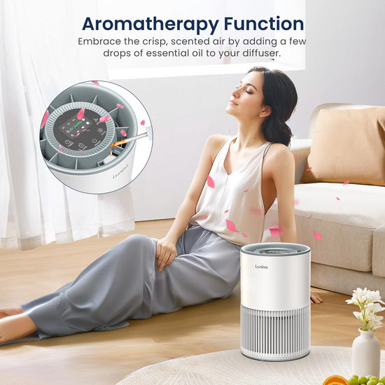 Air purifier — LUNINO H13 True HEPA with fragrance function and sleep mode