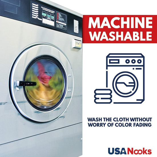 USANOOKS microfiber cleaning cloth - ultra absorbent, 12 pack, 12.5x12.5
