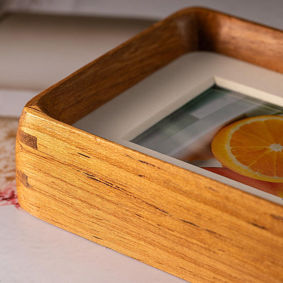 Youncewooder picture frame — Handmade natural wood design for wall and tabletop display