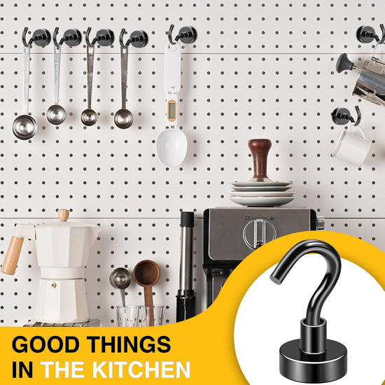 STORAGE_HOOK — DIYMAG magnetic hooks with strong magnets for home and kitchen use.