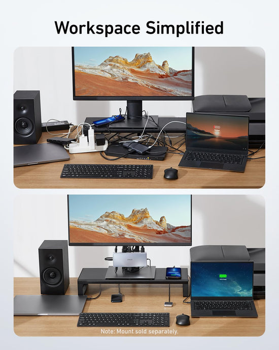 Anker multiport hub — KVM switch for dual 4K monitors and 2 laptops