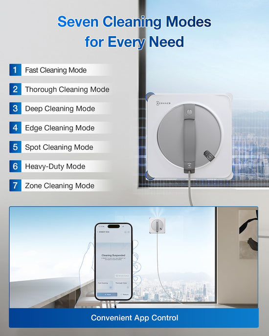 Robotic vacuum cleaner — Window cleaning robot by ECOVACS