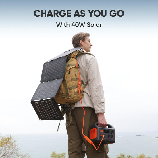 Jackery electricity generator — portable power station with LiFePO4 battery