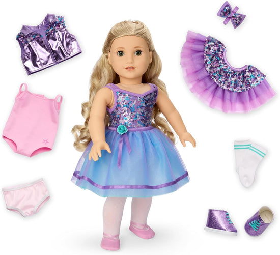 Toy figure — American Girl Truly Me #125 with dance all day set and accessories