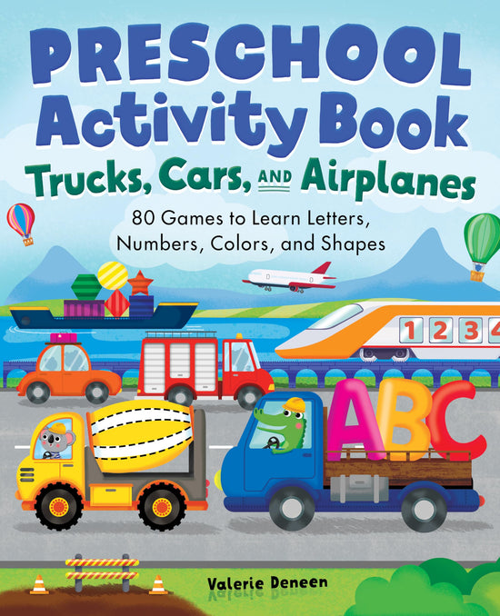 ABIS_BOOK — Trucks, cars, and airplanes activity book for preschoolers