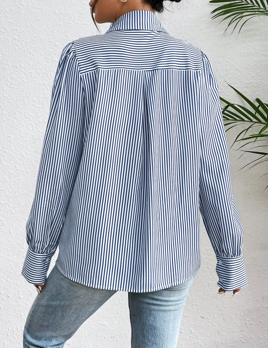 Zeagoo shirt — floral printed button down blouse with long sleeves for work and casual wear