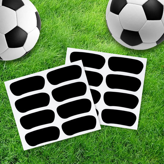 100 Pairs Sports Eye Black Stickers Set for Softball, Football, Lacrosse, Baseball Party Favors - Eye Stickers with 2 Pencils for Party Game Day Sports Supplies (Black)