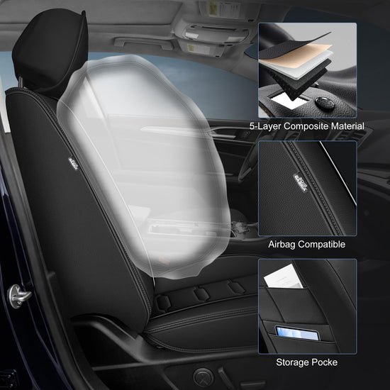 AOMSAZTO vehicle seat cover — Custom fit faux leather for Ford Fusion 2013-2020