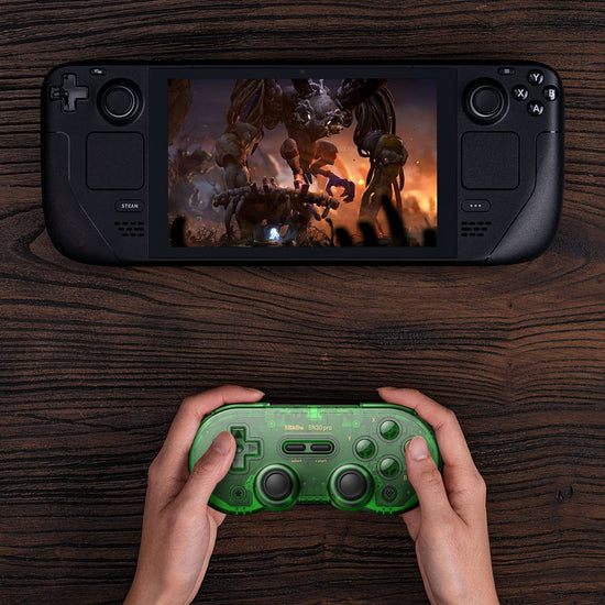 8Bitdo SN30 Pro wireless Bluetooth controller — Hall effect joystick update, jade green
