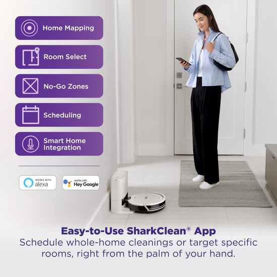 Shark Matrix Plus robotic vacuum cleaner — 2in1 with sonic mopping and self empty base