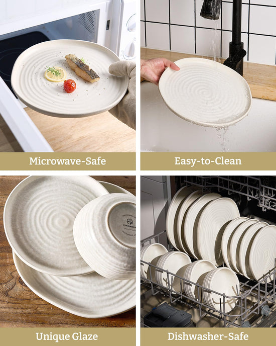 Famiware dinnerware set - Milkyway collection with 12, 18, or 24 pieces