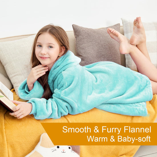 Aemicion wearable blanket hoodie for adults and kids, great gift option for birthdays