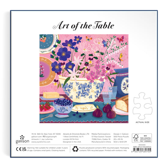 Galison puzzles - toy sets with unique designs and themes.