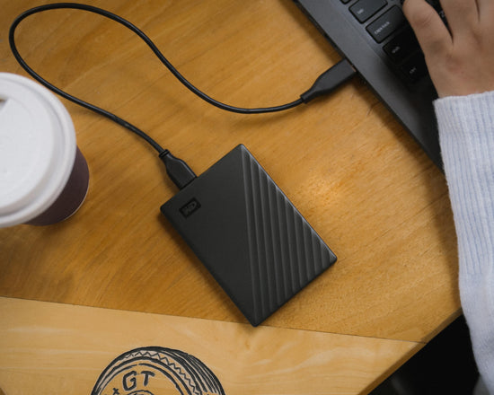 WD 5TB My Passport — Portable external hard drive with ransomware defense and password protection