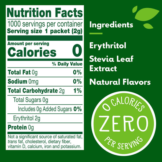 Truvia natural sweetener — natural sugar substitute in convenient carton format