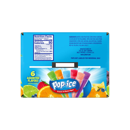 Pop Ice popsicle variety pack — assorted flavors for refreshing treats