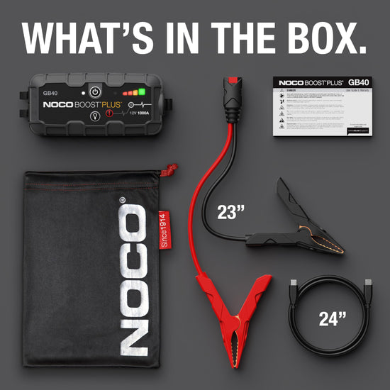 NOCO Boost GB40 — 1000A ultraSafe jump starter for gas and diesel engines