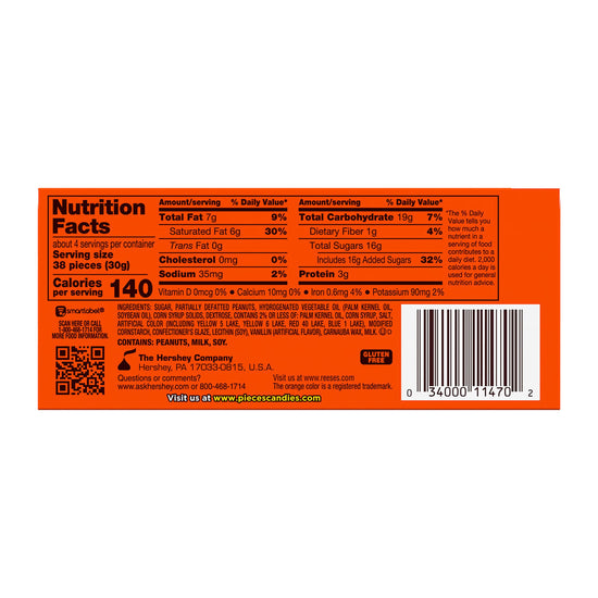 Chocolate candy — Reese's Pieces peanut butter in a crunchy shell